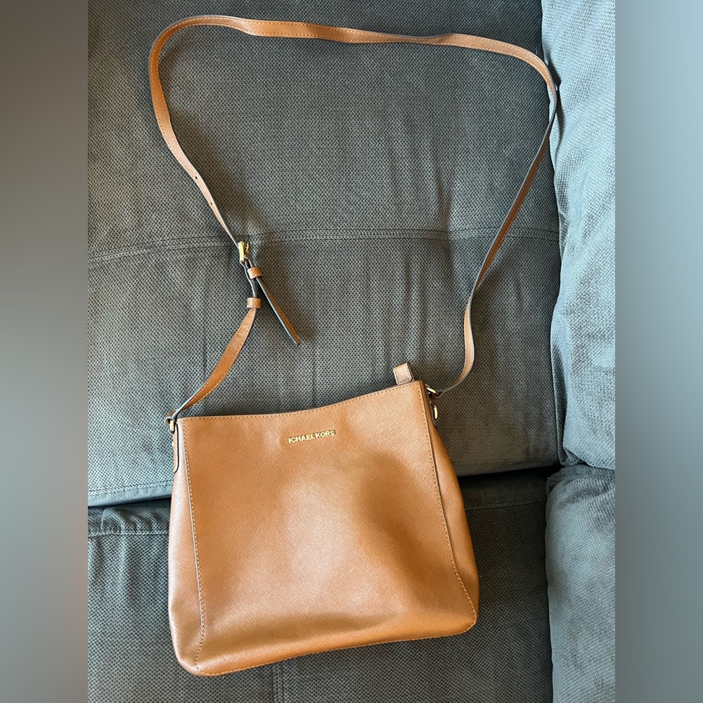 Michael Kors Tan Crossbody Bag Smooth Leather